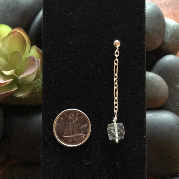 Drop Earrings Black Rutilated Quartz - Picture 3 of 3